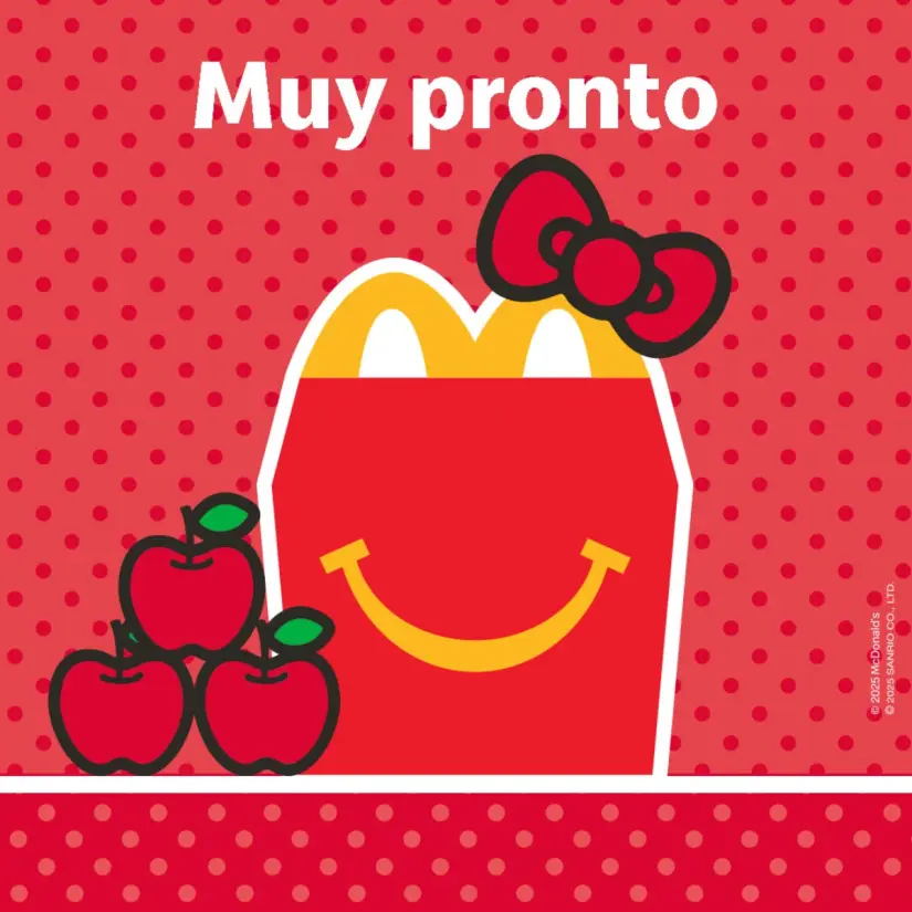 ¿Cuándo llegará la cajita feliz de Hello Kitty a McDonald's México? Con esta imagen se reveló la próxima llegada de la cajita feliz de Hello Kitty. Imagen: McDonald's