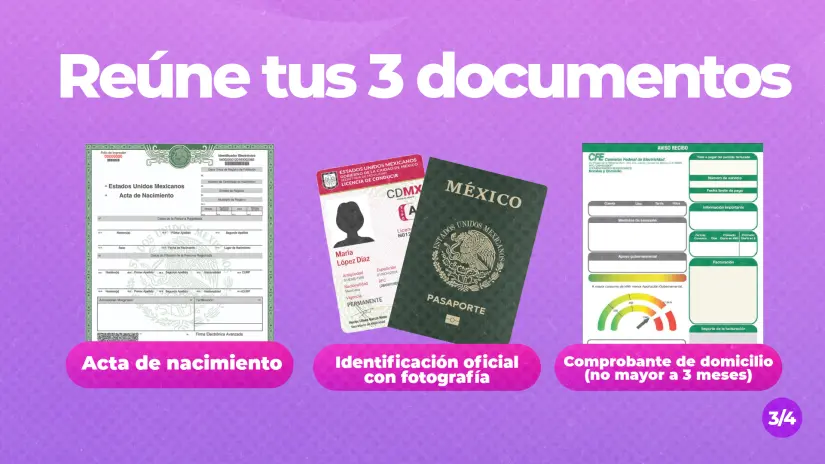 Recuerda que para obtener la nueva INE deberás presentar los documentos necesarios. Foto: Cortesía. Recuerda que para obtener la nueva INE deberás presentar los documentos necesarios. Foto: Cortesía.