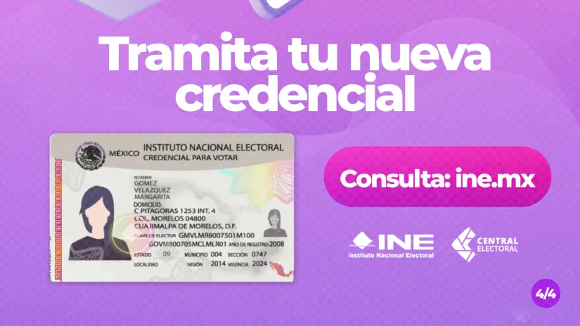 Este próximo 2026, reúne tus documentos y actualiza tu credencial para votar. Foto: Cortesía. Este próximo 2026, reúne tus documentos y actualiza tu credencial para votar. Foto: Cortesía.