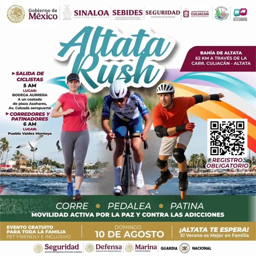 Altata Rush 2025 La invitación es para todas y todos. Foto: Gob. de México