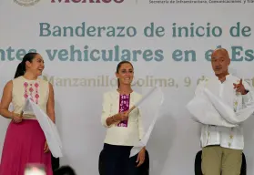 Sheinbaum anuncia construcción de puentes vehiculares en Colima; generará 12 mil empleos