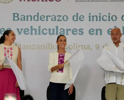 Sheinbaum anuncia construcción de puentes vehiculares en Colima; generará 12 mil empleos
