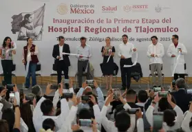 Sheinbaum inaugura primera etapa del Hospital Regional ISSSTE de Tlajomulco, Jalisco