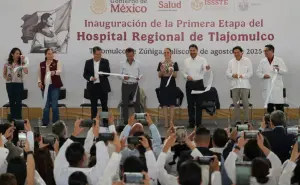 Sheinbaum inaugura primera etapa del Hospital Regional ISSSTE de Tlajomulco, Jalisco