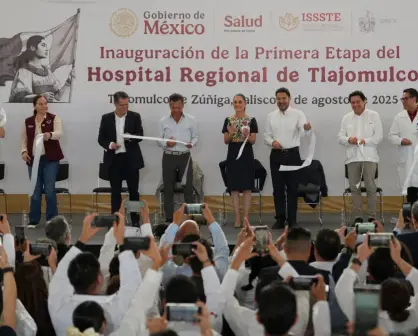 Sheinbaum inaugura primera etapa del Hospital Regional ISSSTE de Tlajomulco, Jalisco