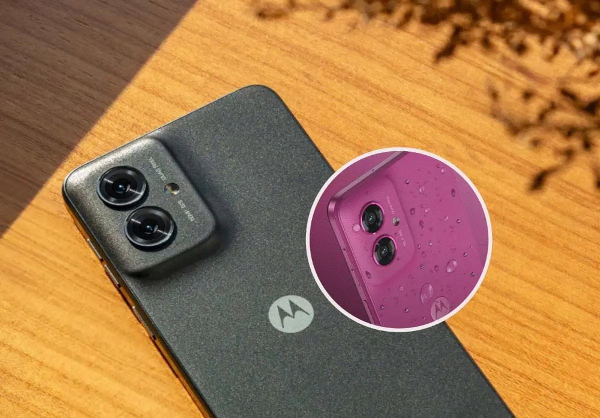 Motorola con pantalla de 6,4 pulgadas . Foto: Cortesía