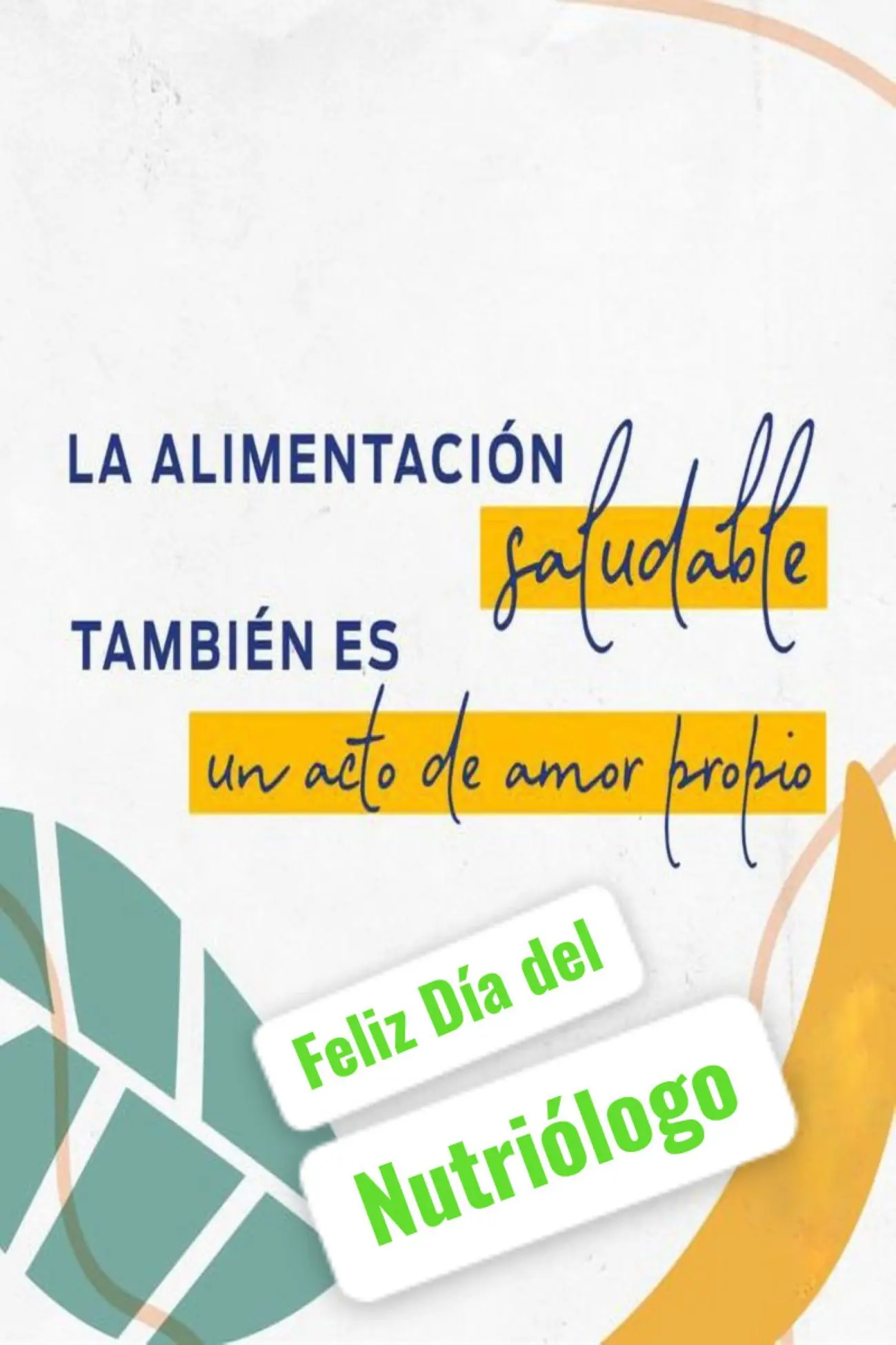 Frases bonitas para felicitar en el Día del Nutriólogo. Foto: Pinterest