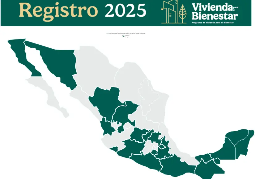 Conoce la ubicación de los módulos del programa Viviendas para el Bienestar en la página oficial del gobierno. Foto: Cortesía.