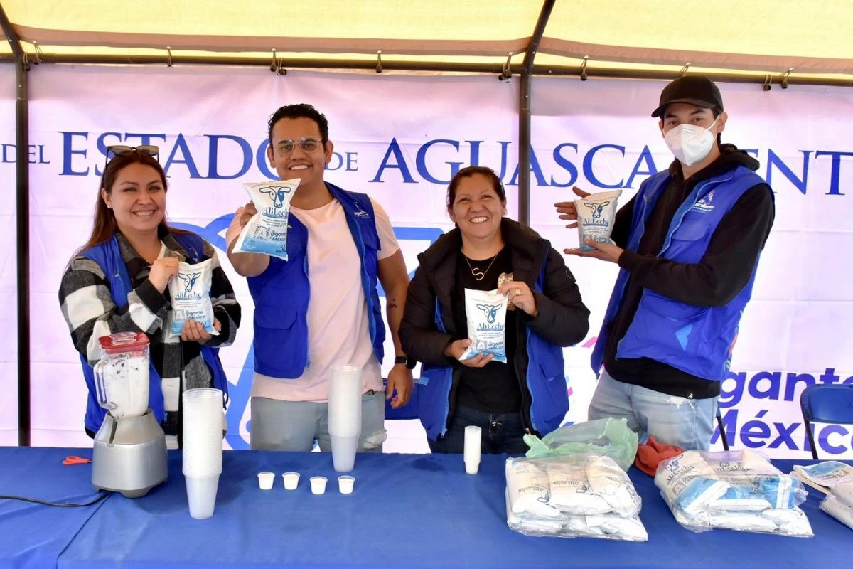 Accede al apoyo de leche a $15 pesos en Aguascalientes. Foto: Cortesía