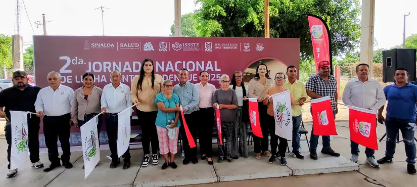 Desde Sataya dio inicio la Segunda Jornada Nacional de la Lucha contra el Dengue 2025 en Navolato. Desde Sataya dio inicio la Segunda Jornada Nacional de la Lucha contra el Dengue 2025 en Navolato. Foto: Cortesía.