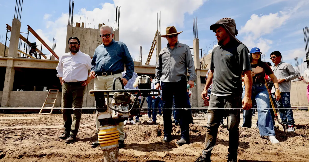 Así va el avance de la secundaria de Valle Alto, en Culiacán; anuncian fechan en que estará lista