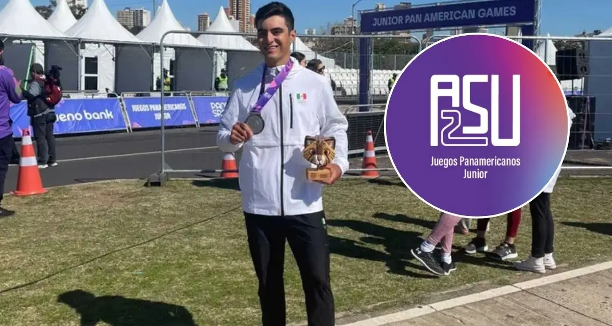 Ciclista mexicano gana la medalla de plata en los Juegos Panamericanos Jr. 2025. Foto: Cortesía