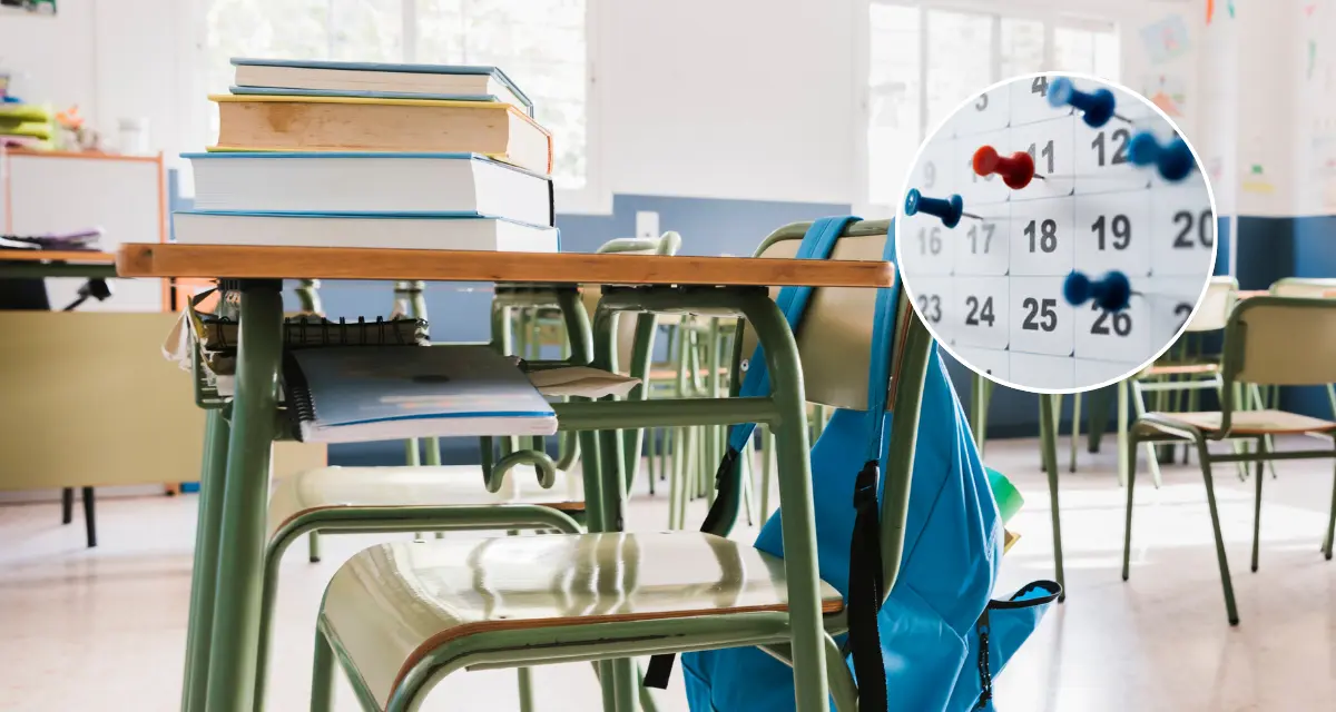 Estos son los días de puentes y vacaciones del ciclo escolar 2025-2026. Foto: Freepik.