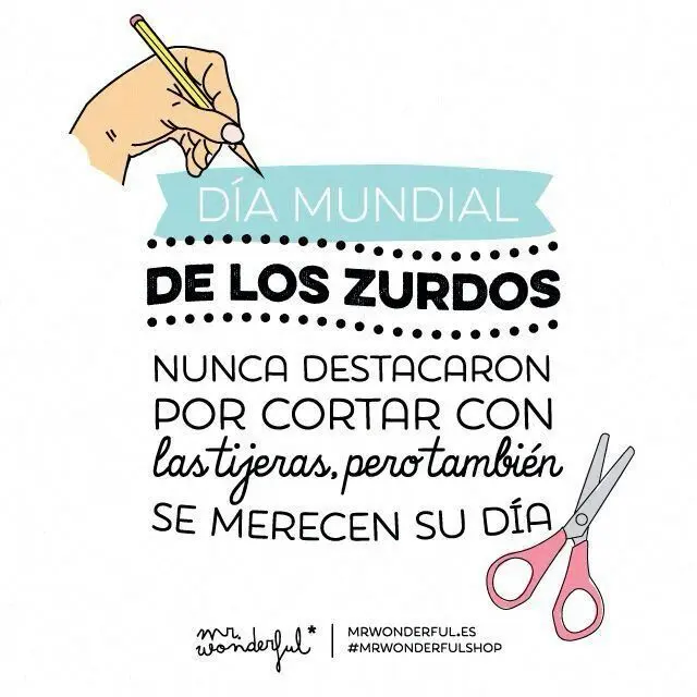Felicita a tu persona zurda favorita este 13 de agosto. Foto: Cortesía.