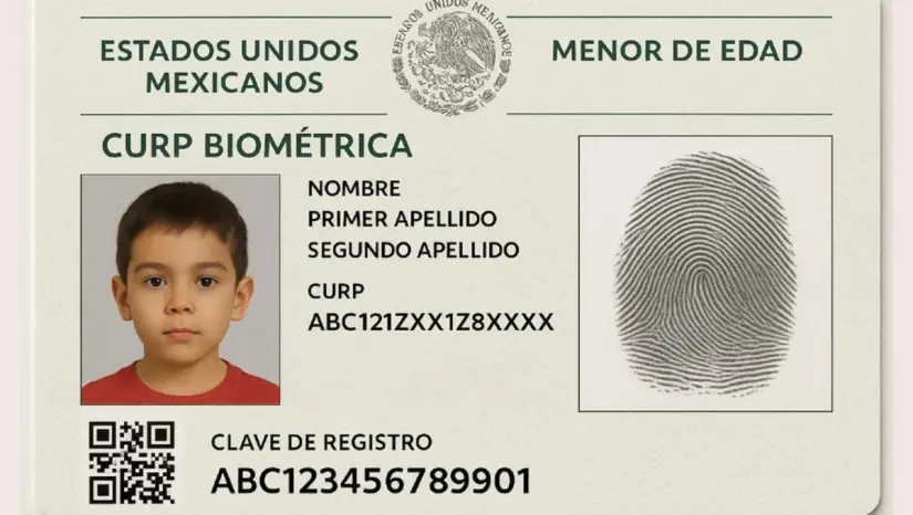 El trámite de la CURP biométrica para menores deberá realizarse por el padre, madre o tutor legal. Imagen: Especial
