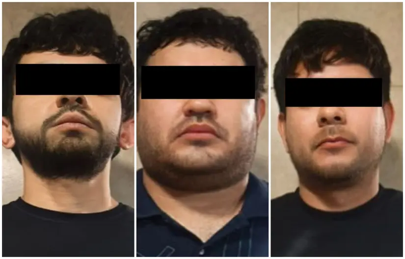 Tres detenidos durante dos cateos en Culiacán. Fotos: SSPC