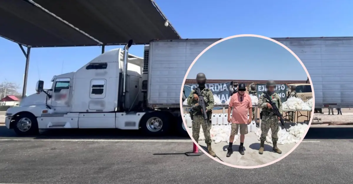 Golpe al narco en Sonora: aseguran metanfetamina con valor de 425 mdp en tráiler que venía de Culiacán
