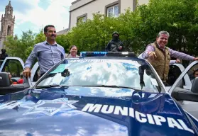 Equipan a corporaciones policiales de la región suroeste de Zacatecas, con inversión de más de 33 mdp