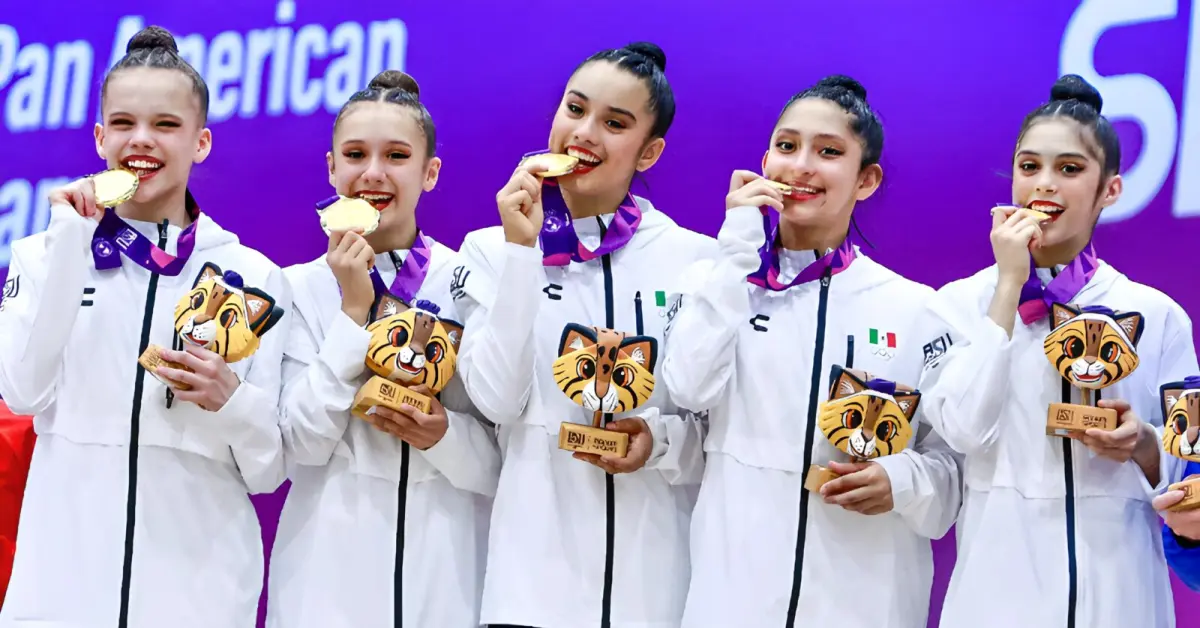 México se corona en gimnasia rítmica con medallas de oro y plata en Asunción 2025