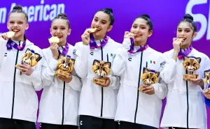 México se corona en gimnasia rítmica con medallas de oro y plata en Asunción 2025