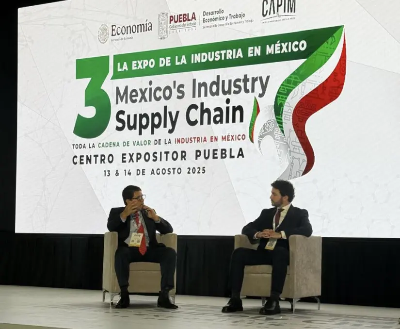 El secretario de economía de Zacatecas durante su participación en México´s Industry Supply Chain. Foto: Cortesía.