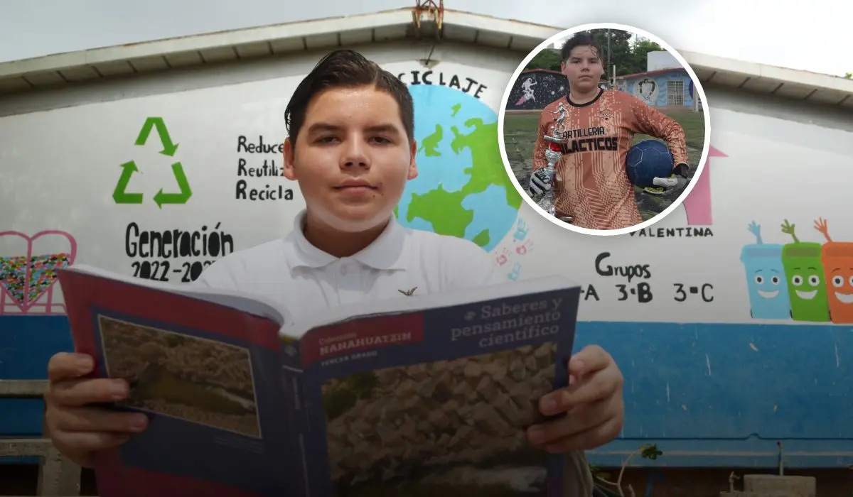 Más que calificaciones: un joven de 10 en actitud, valores y ganas de superarse en la vida. Foto: Juan Madrigal