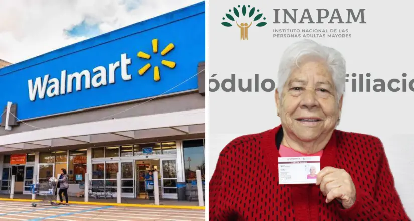 Fusión de la cadena de supermercados Walmart e INAPAM que beneficiará a los adultos mayores. Foto: Cortesía.