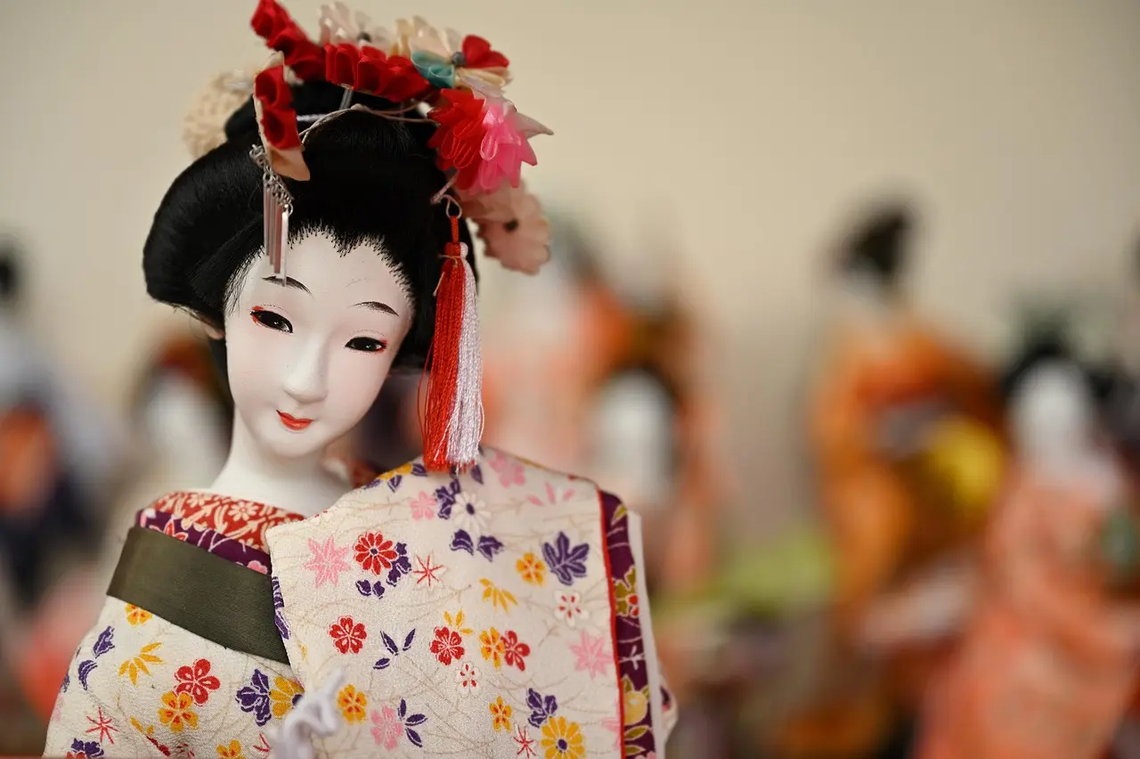 Kimono pintado con la técnica de bingata. Imagen. Pixabay.