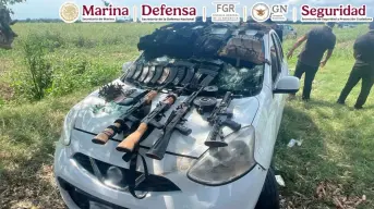Detienen a 9 personas y aseguran armas, municiones y drogas durante operativos en Sinaloa