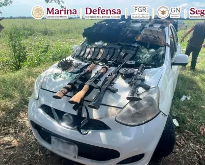 Detienen a 9 personas y aseguran armas, municiones y drogas durante operativos en Sinaloa