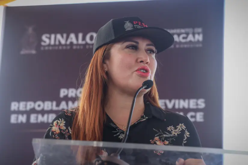 La secretaria destacó la labor. Foto: Gob. de Sinaloa