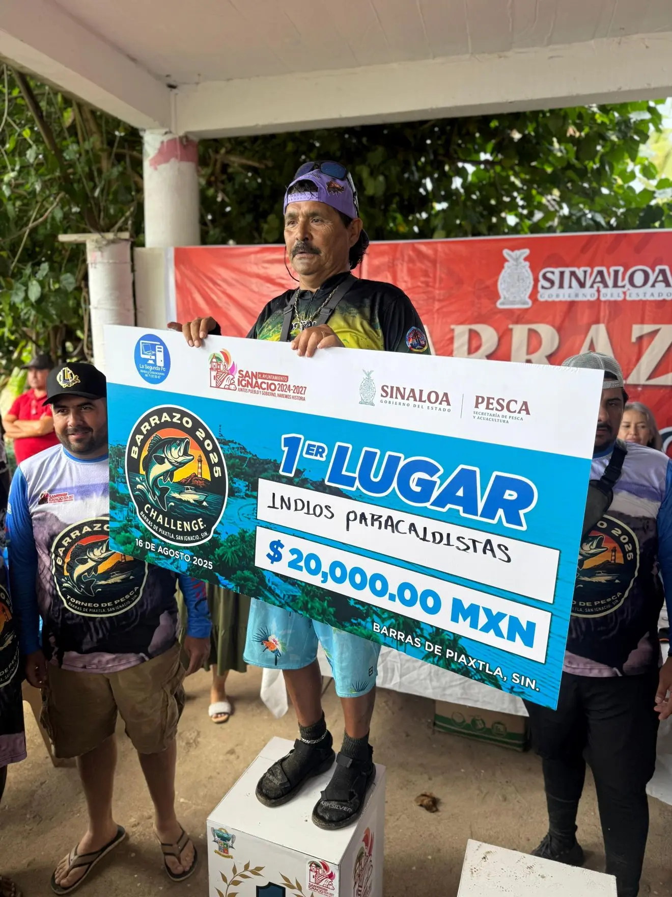 Ganadores del Torneo de Pesca El Barrazo 2025 Uno de los ganadores del Torneo de Pesca El Barrazo 2025 . Foto: Yolanda Tenorio