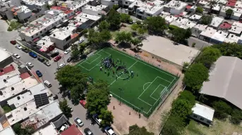 Inauguran cancha de pasto sintético en Villa del Real para impulsar el deporte y la convivencia en Culiacán