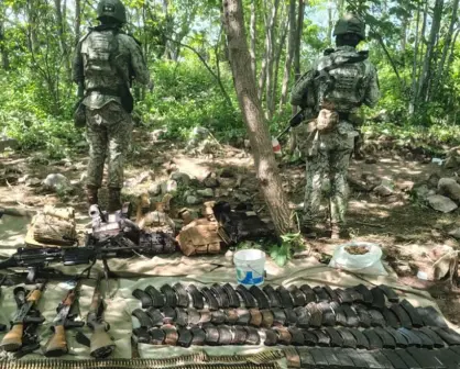 Golpe al crimen organizado en Las Lajas, San Ignacio, decomisan armas, cartuchos y explosivos