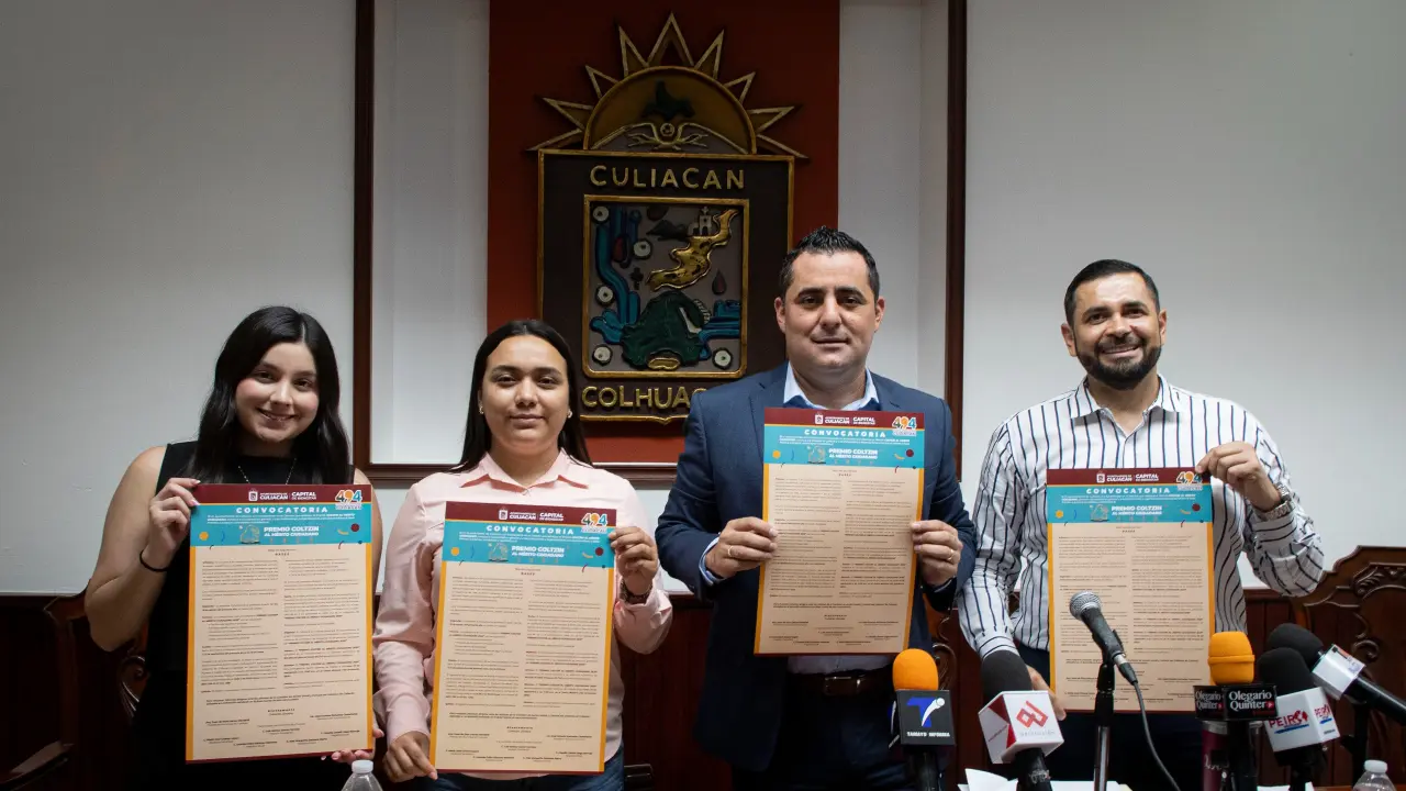 Anuncian convocatoria para el Premio Coltzin al Mérito Ciudadano 2025. Foto: Cortesía.