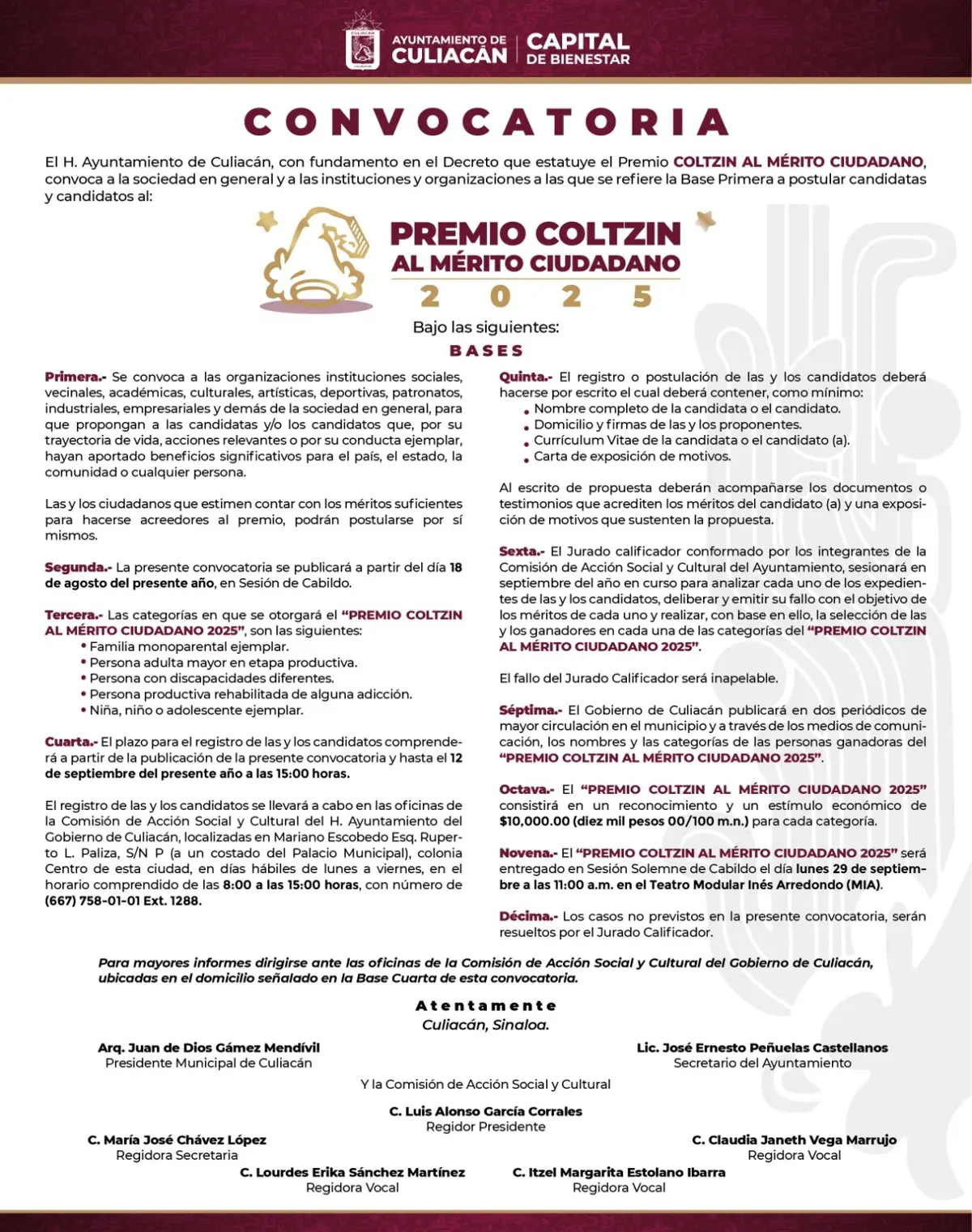 Abren convocatoria al Premio Coltzin 2025. Foto: Cortesía.