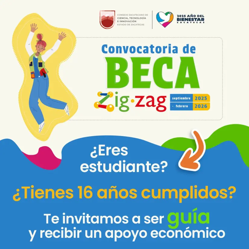 Convocatoria de la Beca Zigzag en Zacatecas. Foto: Cortesía
