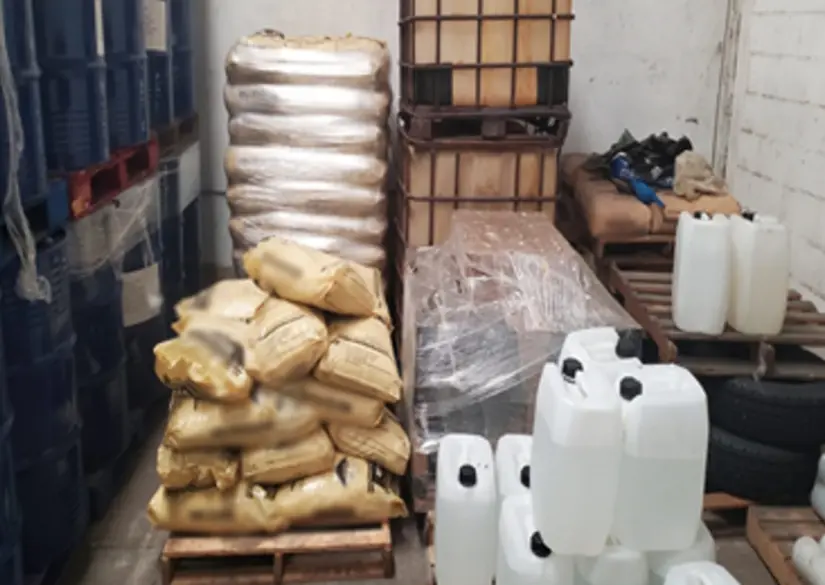 En Culiacán aseguraron bodegas con precursores químicos para la elaboración de drogas. Foto: Cortesía