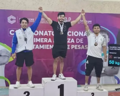 Jorge Adán Cárdenas levanta el orgullo de Sinaloa con tres oros en el Nacional de Halterofilia