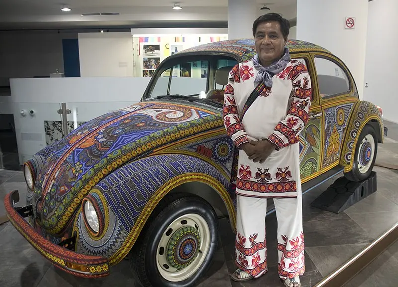 El Vochol representa un ícono del arte huichol y es un referente de la tradiciones y cultura en México y en el mundo. Foto: Cortesía.