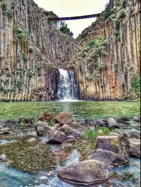 No te pierdas de la hermosa cascada en Huasca de Ocampo. Foto: cortesía.