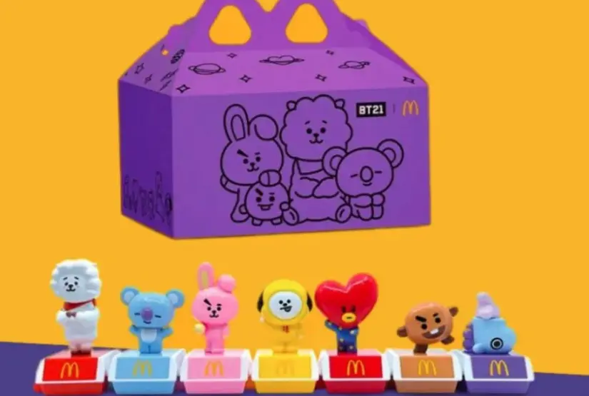 No te pierdas la nueva colaboración de BTS con McDonal´s. Foto: cortesía.
