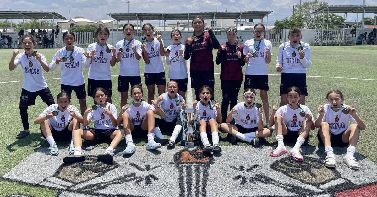 Niñas de Culiacán hacen historia al conquistar el Campeonato Nacional Infantil Femenil de Futbol