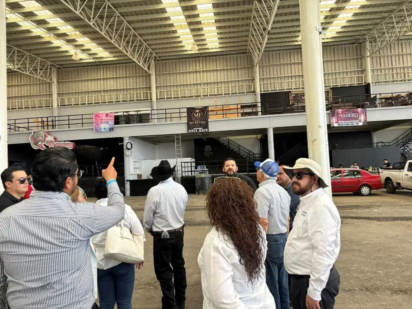 Autoridades recorren las instalaciones de la Feria de Fresnillo, que inicia este 21 de agosto. Foto: Cortesía