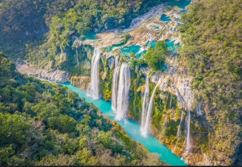 Cascadas de Tamul en San Luis Potosí. Foto: cortesía.