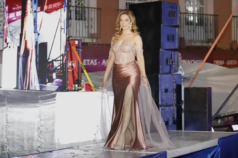 Edna, fue elegida como la reina de la Feria de Fresnillo 2025. Foto: Cortesía