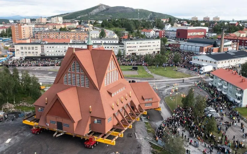 La iglesia es considerada uno de los edificios más emblemáticos de Suecia. Foto: Marc Skogelin/TT