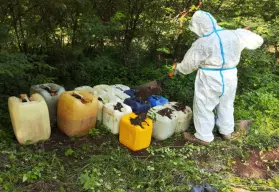 Aseguran material para fabricar metanfetamina en Sinaloa con valor de 62 mdp