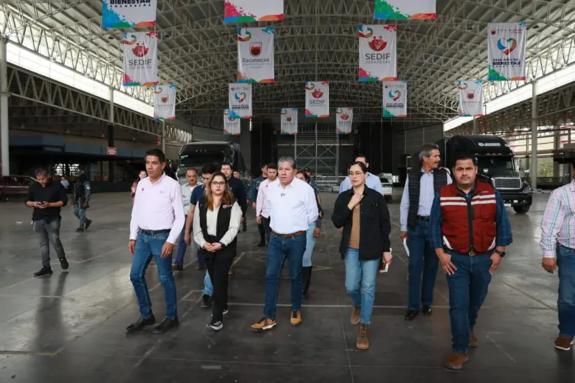 Afinan detalles en las instalaciones de la Fenaza. Foto: Cortesía