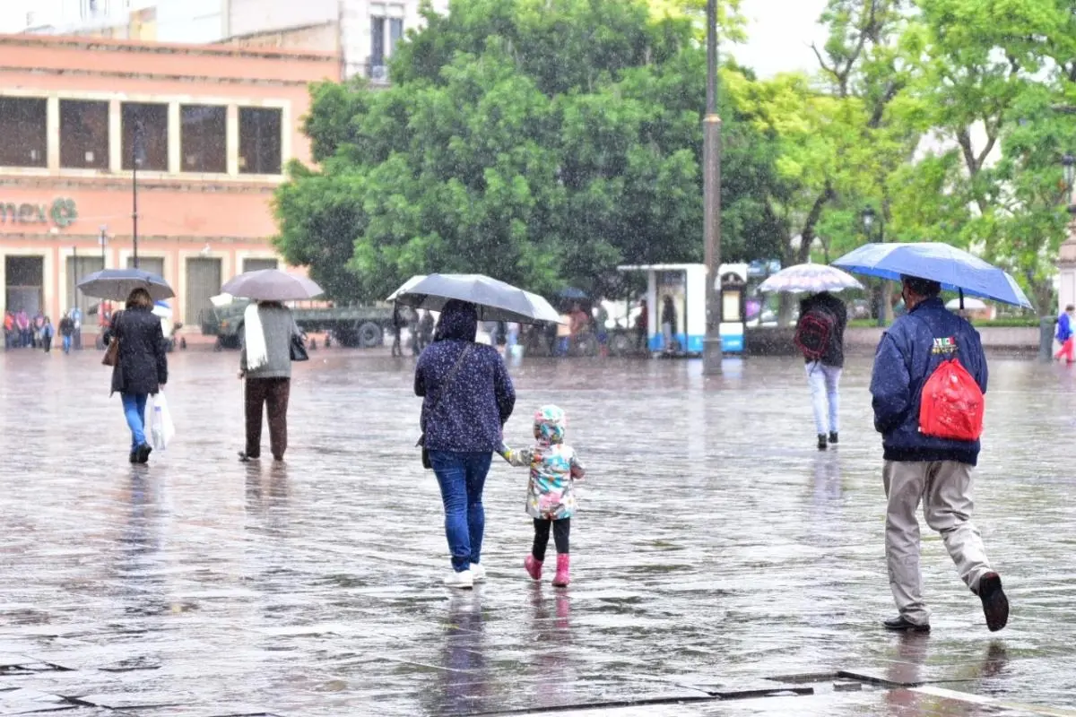 Viernes lluvioso en Aguascalientes. Foto: Bi Noticias
